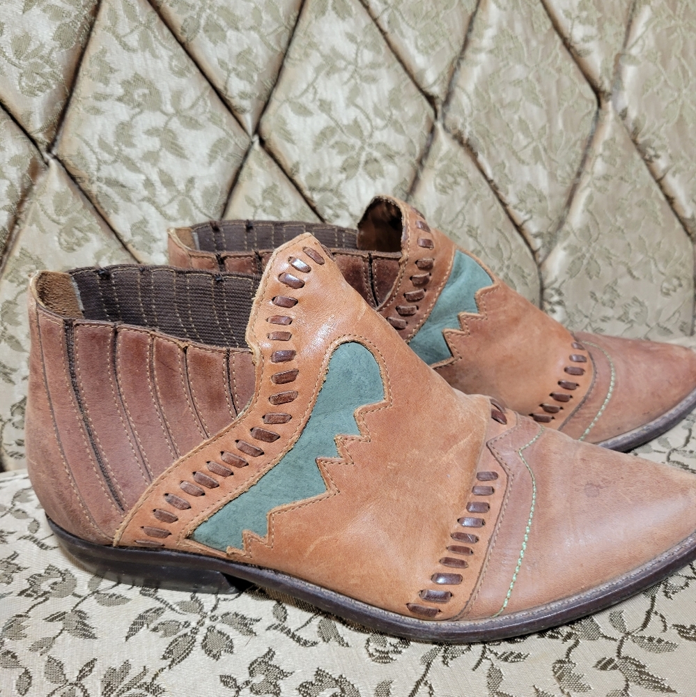 Palomino ankle western boots leather women's 7.5 made in brazil